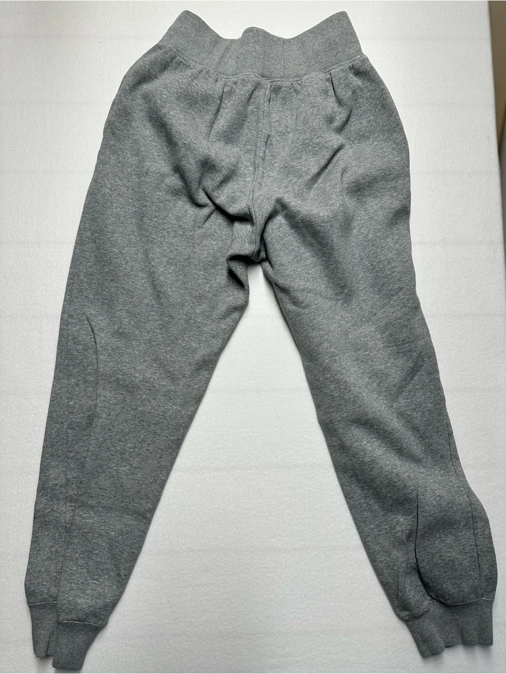 Nike Women’s Small Heather Gray Wide Waist Joggers with Embroidered Swoosh